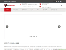 Tablet Screenshot of grmtechnologies.com